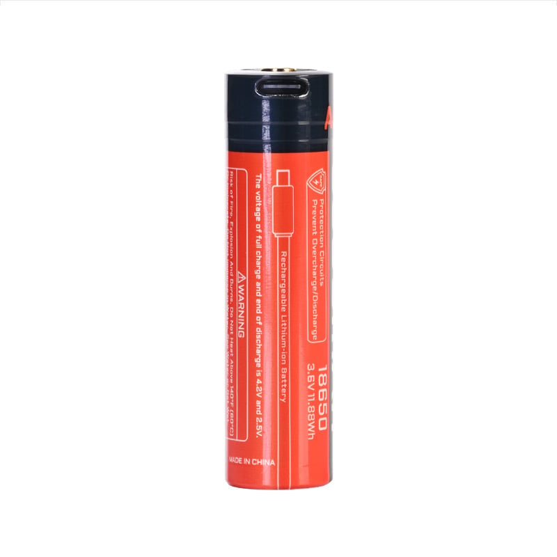 Acebeam 18650 3300mAh Lion Rechargeable Battery with USB-C