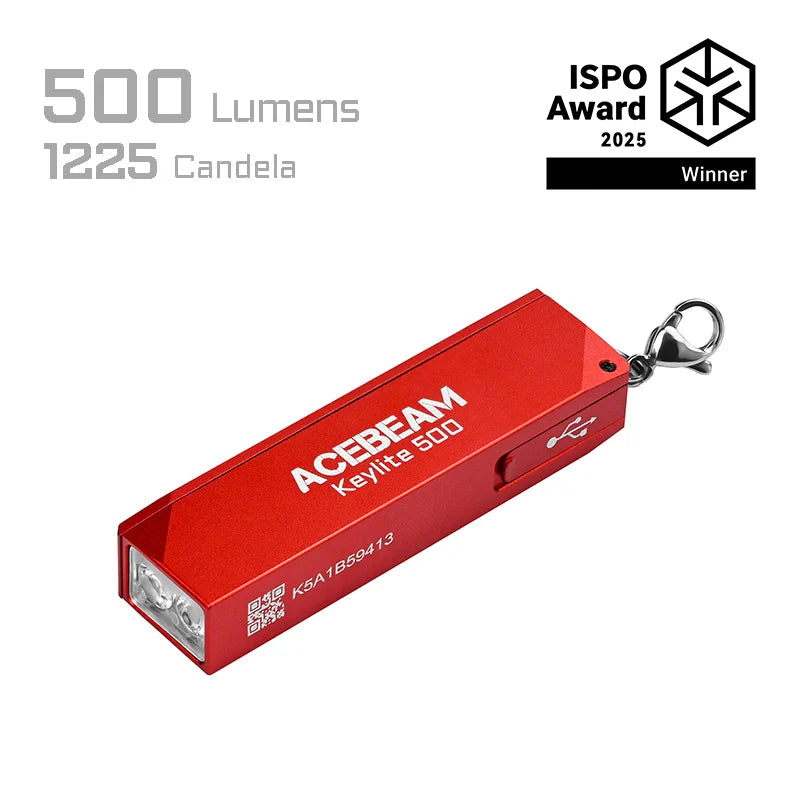 Acebeam Keylite 500 Lumen Keychain Flashlight - Options