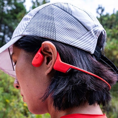 Suunto Sonic open-ear sports headphones for cycling, running, and outdoor workouts with wireless Bluetooth connectivity and durable design