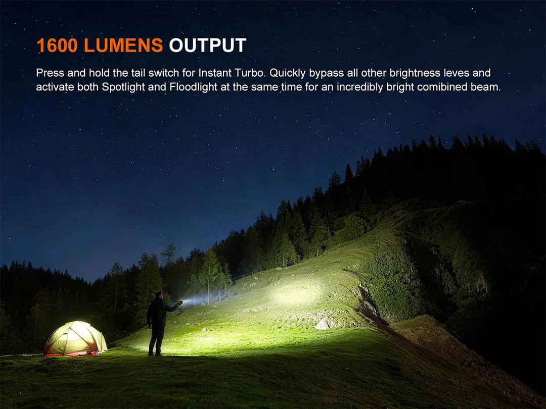Fenix E08R UE – Flat EDC Flashlight with Green Laser, Body Lights & Digital Dice - Options