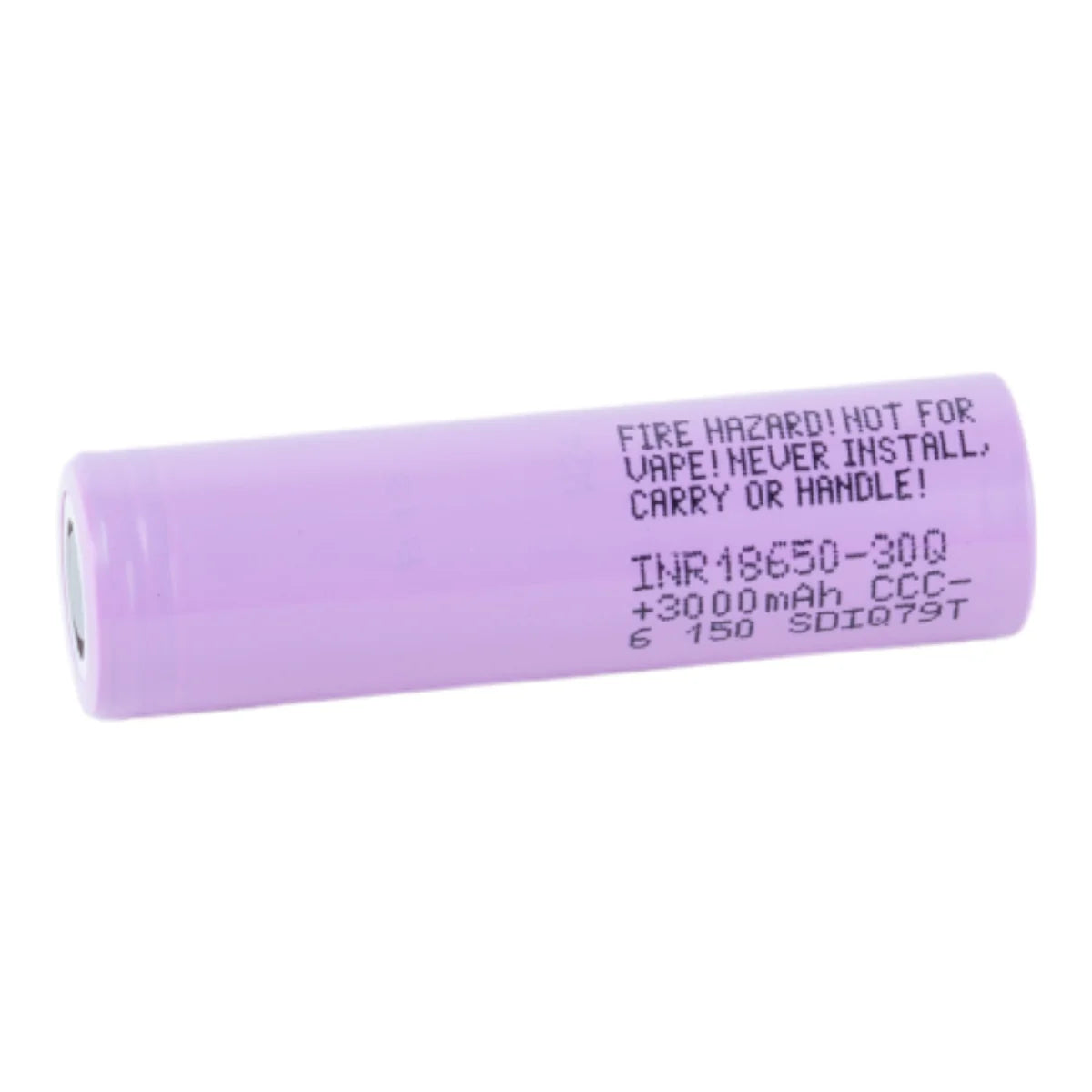 Samsung 30Q 18650 3000mAh 15A Rechargeable Battery - Flat Top