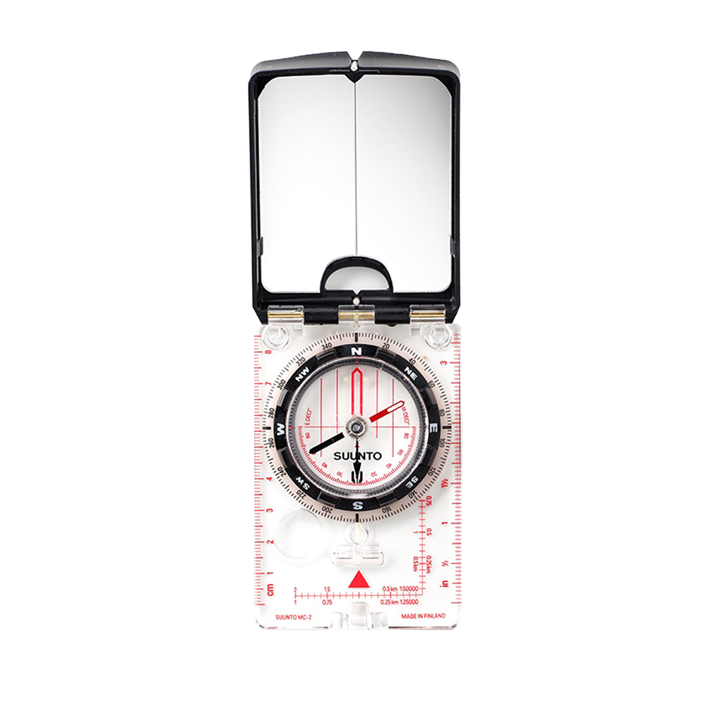 Suunto MC-2 NH mirror compass with sighting mirror and declination adjustment for accurate outdoor navigation