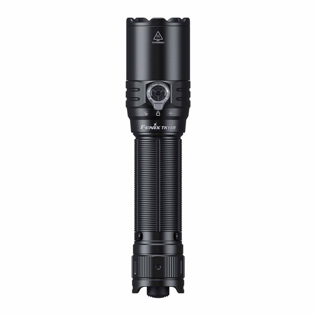 “Fenix TK15R rechargeable tactical flashlight – high-output long-throw duty torch”