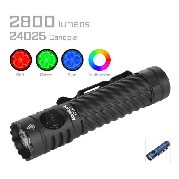 Acebeam EC20 Multi-light Source EDC Flashlight - Blue