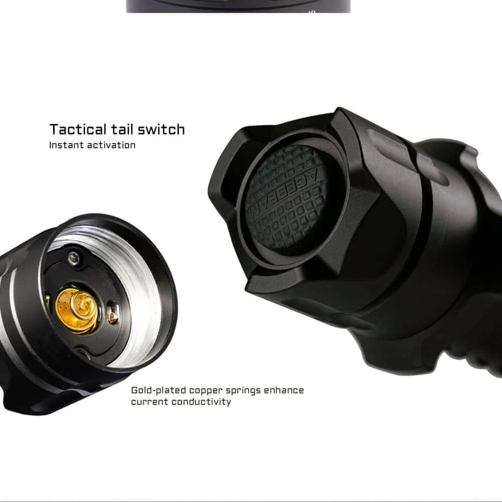 Acebeam P20 Professional Long Distance Flashlight 5500 Lumens - Options