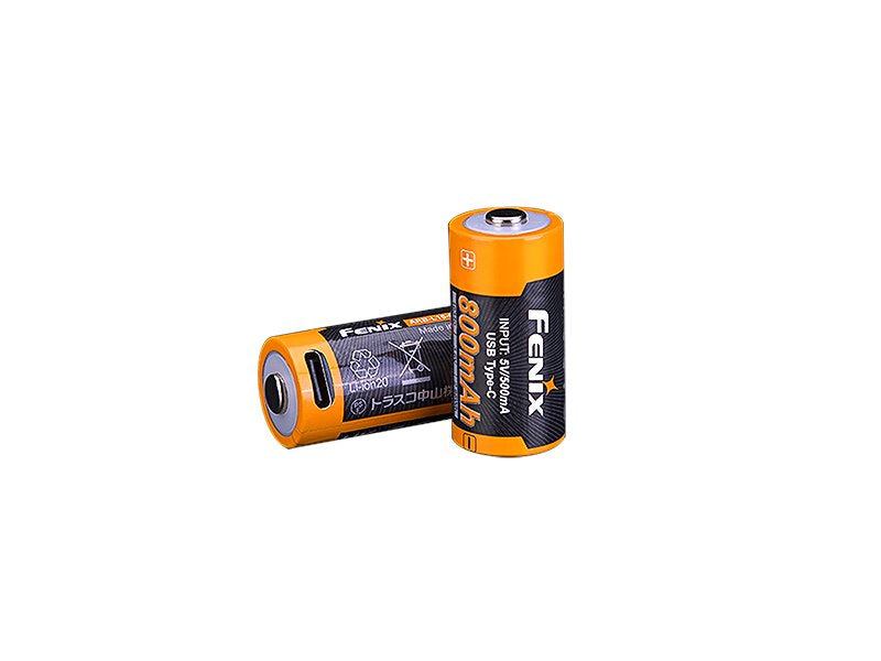 Fenix ARB-L16 800UP USB rechargeable LI-ION 16340 Battery
