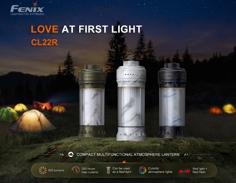 Fenix CL22R Rechargeable Lantern - Options