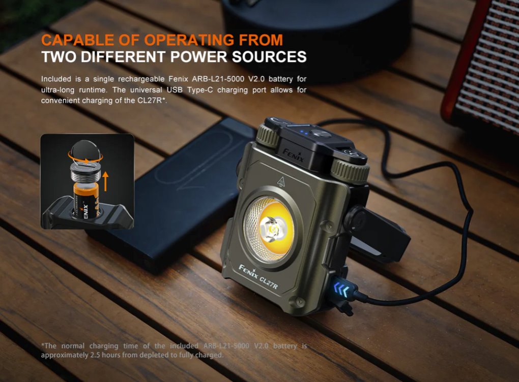 Fenix CL27R Multifunctional Outdoor Lantern - Options