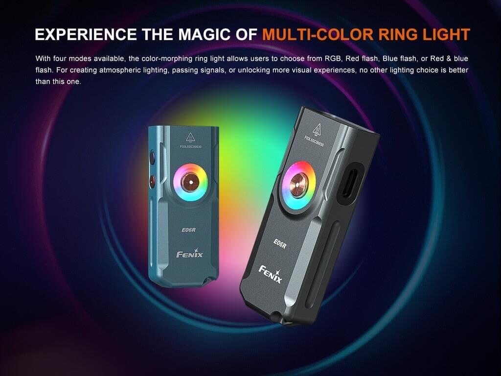 Fenix E06R - 700 lumens 3-IN-1 Keychain Flashlight - Options