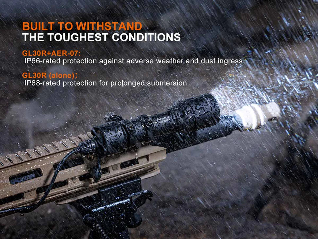 Fenix GL30R – Weapon-Mounted Tactical Flashlight with AER-07 Remote Switch