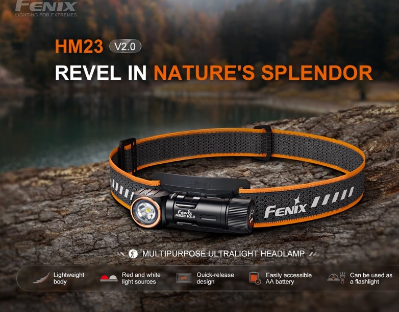 Fenix HM23 V2.0 Compact Multipurpose Headlamp