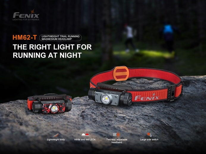 Fenix HM62-T Lightweight Magnesium Trail Running Headlamp