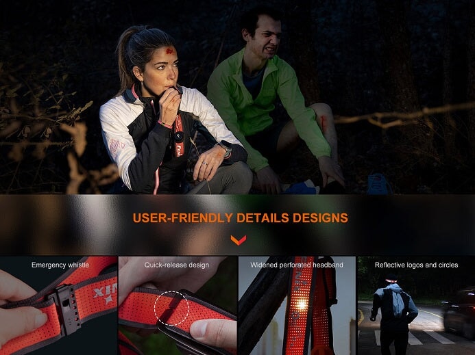 Fenix HM65R-T v2.0 Lightweight Magnesium Trail Running Headlamp
