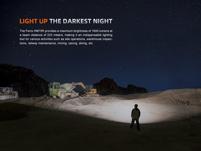 Fenix HM75R Magnesium Dual Battery Rechargeable Headlamp