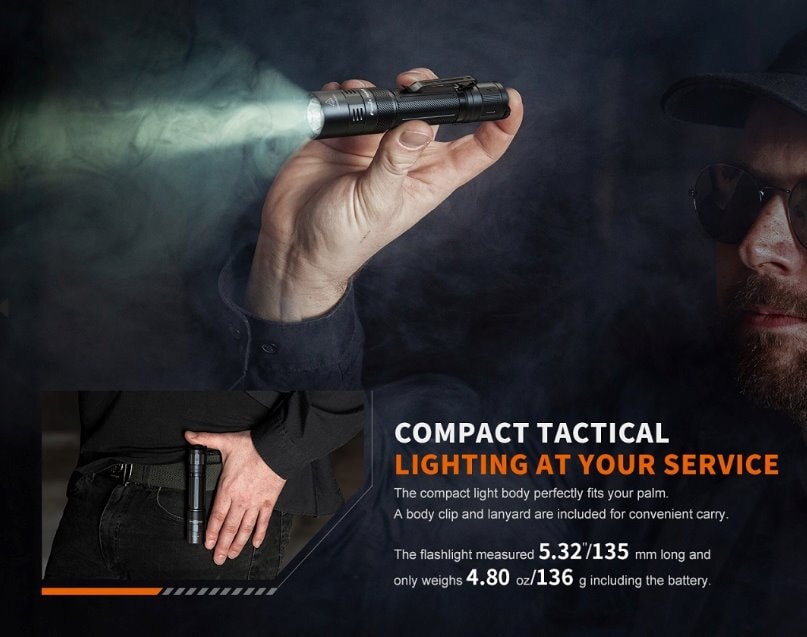 Fenix PD32R Rechargeable Tactical LED Flashlight