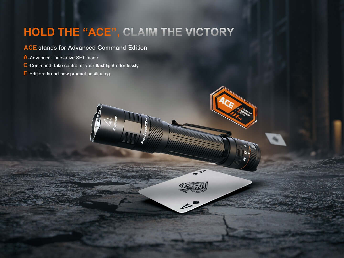 Fenix PD45R ACE Rechargeable Tactical LED Flashlight