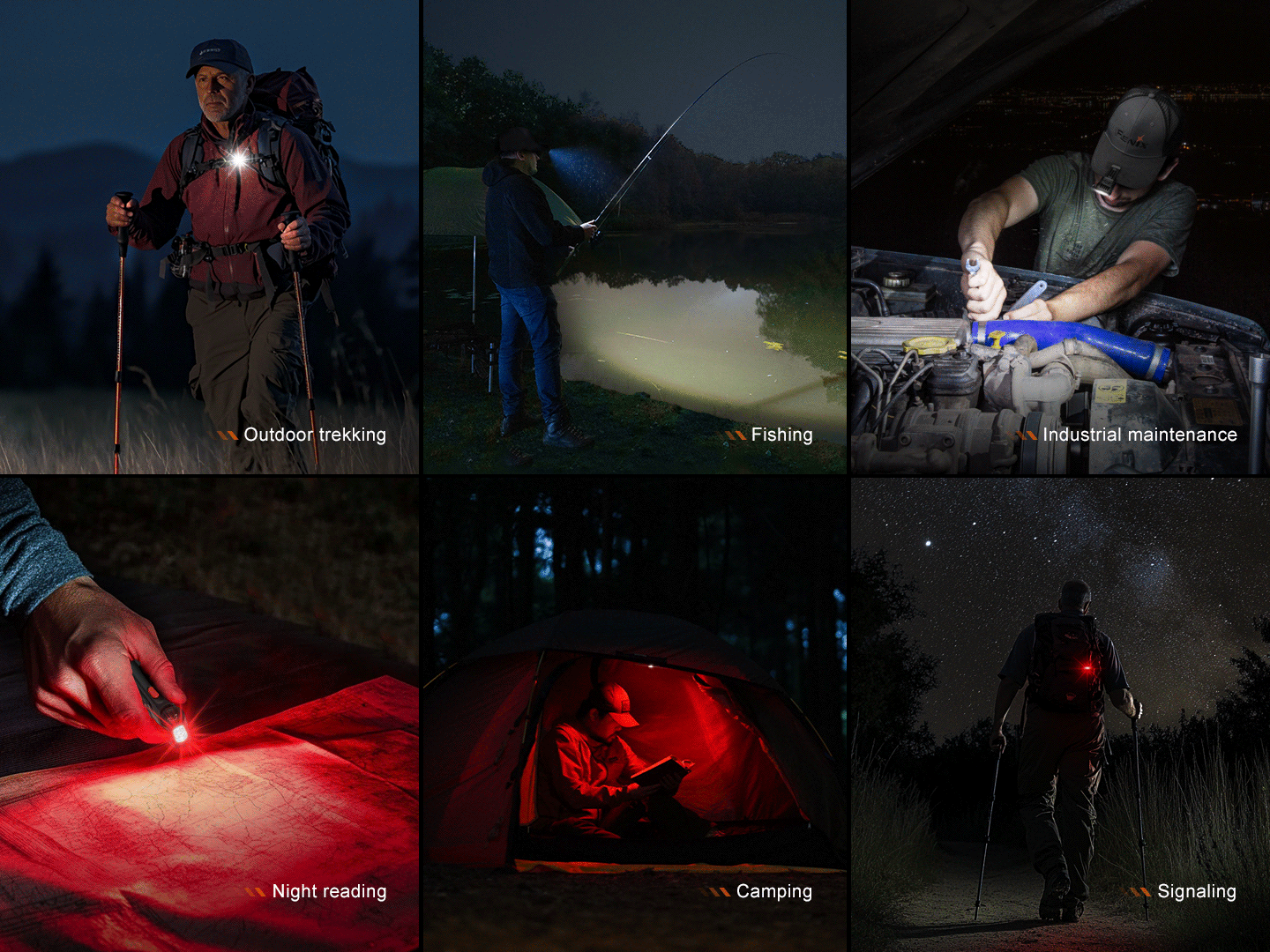 Fenix SW05R-RED - 150 lumens Red & White Lights Flashlight