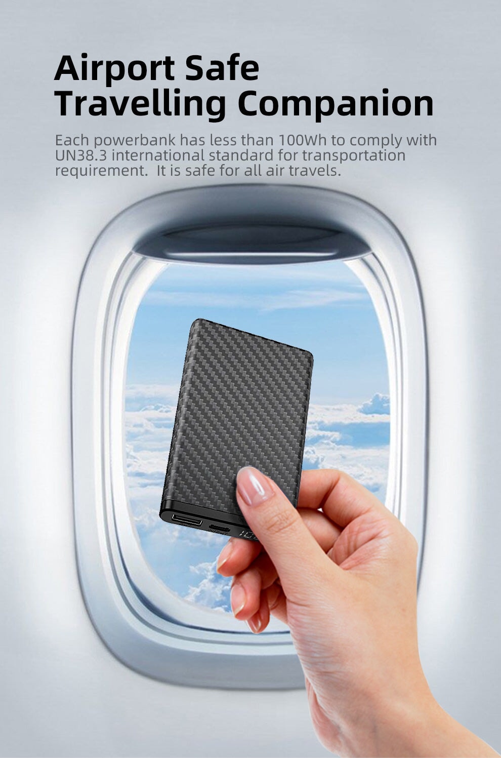 Klarus Full Carbon Fiber Lightweight Waterproof Powerbank K5