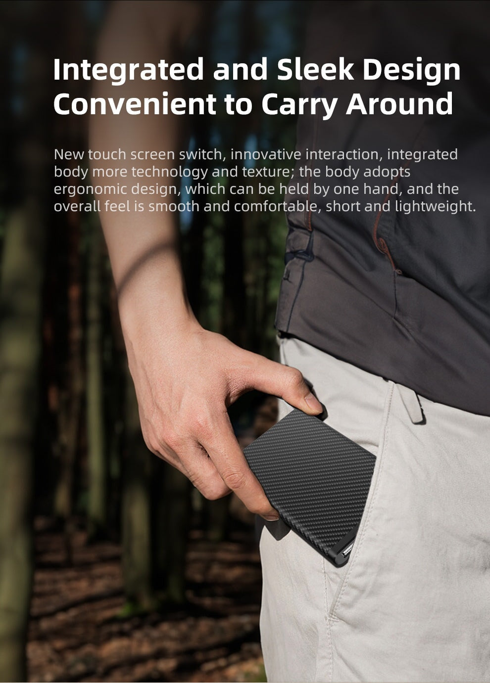 Klarus Full Carbon Fiber Lightweight Waterproof Powerbank K5