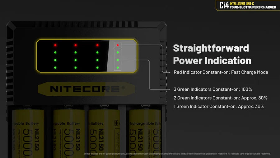 Nitecore Ci4 Four-Slot Universal Battery Charger