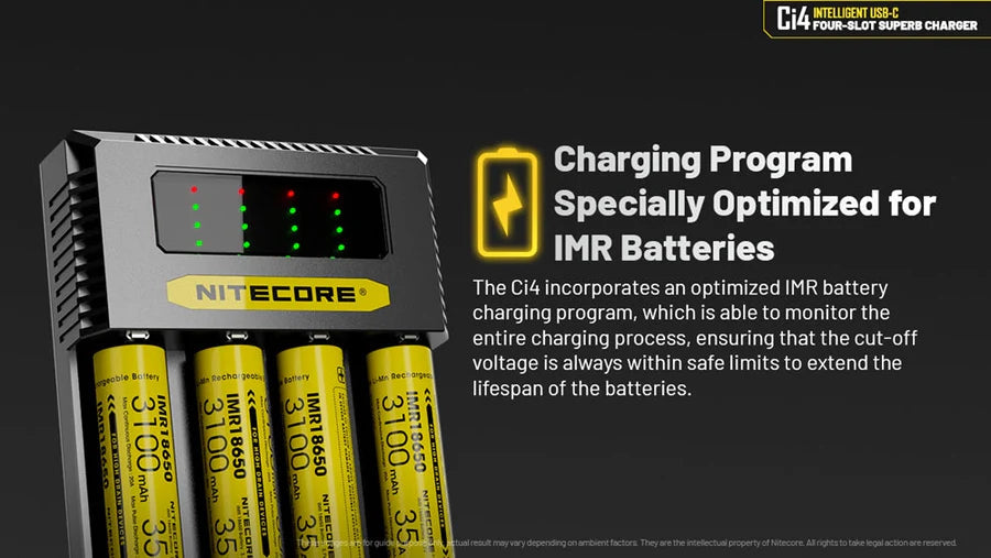 Nitecore Ci4 Four-Slot Universal Battery Charger
