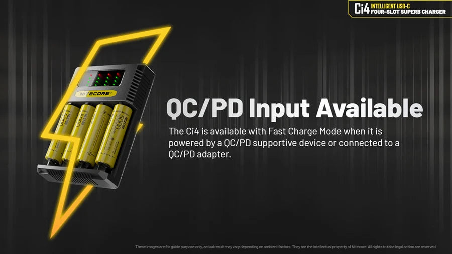 Nitecore Ci4 Four-Slot Universal Battery Charger