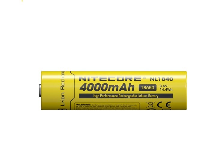 Nitecore NL1840 18650 Li-ion Battery 4000mAh