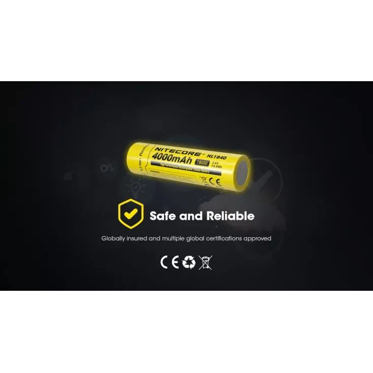 Nitecore NL1840 18650 Li-ion Battery 4000mAh