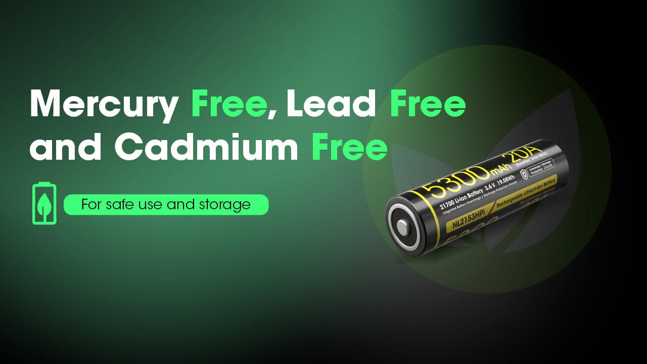 Nitecore NL2153HPi 21700 Li-ion 20A Battery 5300mAh