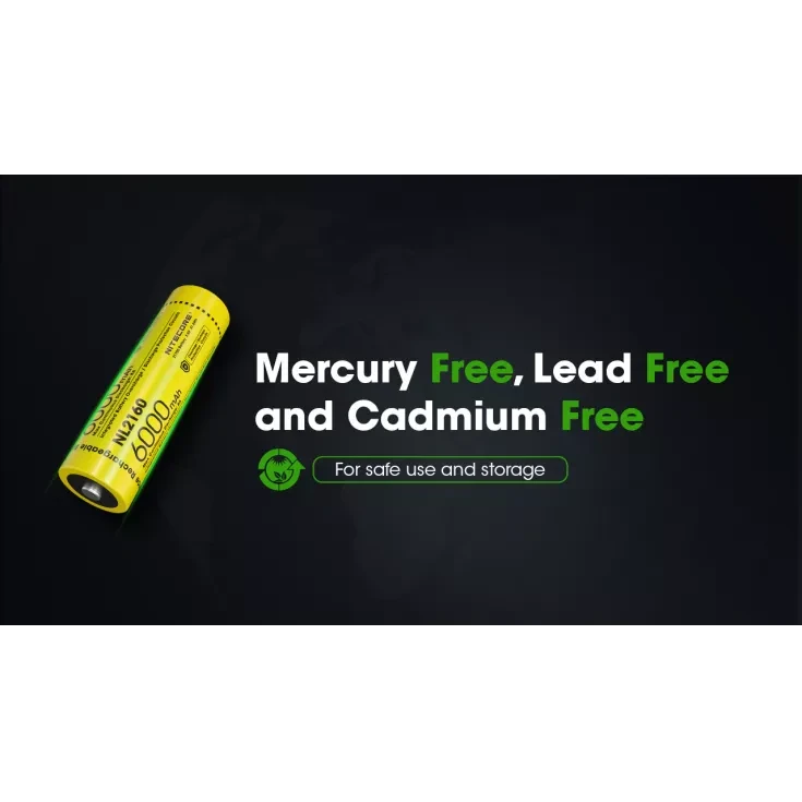 Nitecore NL2160 21700 Li-ion Battery 6000mAh