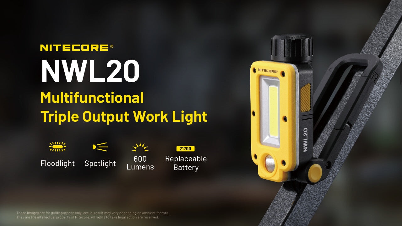 Nitecore NWL20 Magnetic Utility light - 600 Lumens