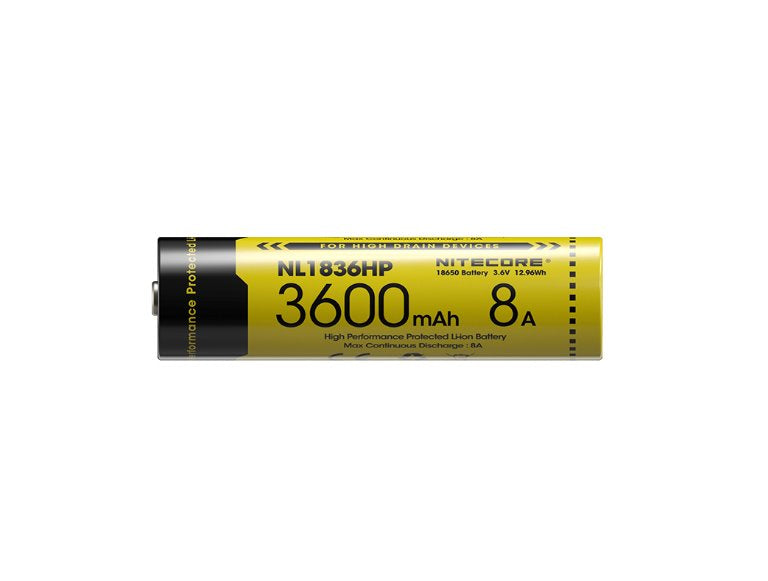 Nitecore NL1836HP 18650 High Performance 3600mAh Rechargeable Li-on Battery