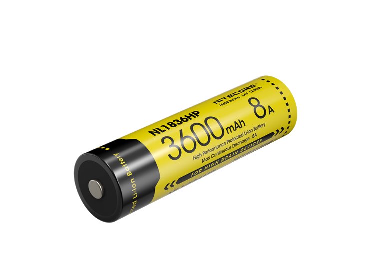 Nitecore NL1836HP 18650 High Performance 3600mAh Rechargeable Li-on Battery