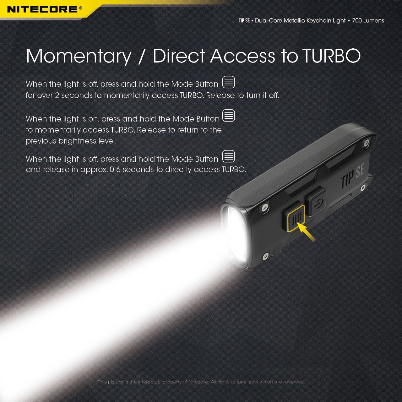 Nitecore TIP SE 700 Lumens Keychain EDC Flashlight