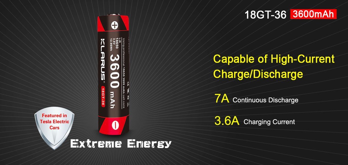 Klarus 18GT-36 3600mAh 18650 Battery