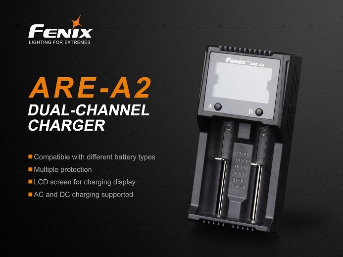 Fenix Are-A2 Dual-Slot Smart Battery Charger