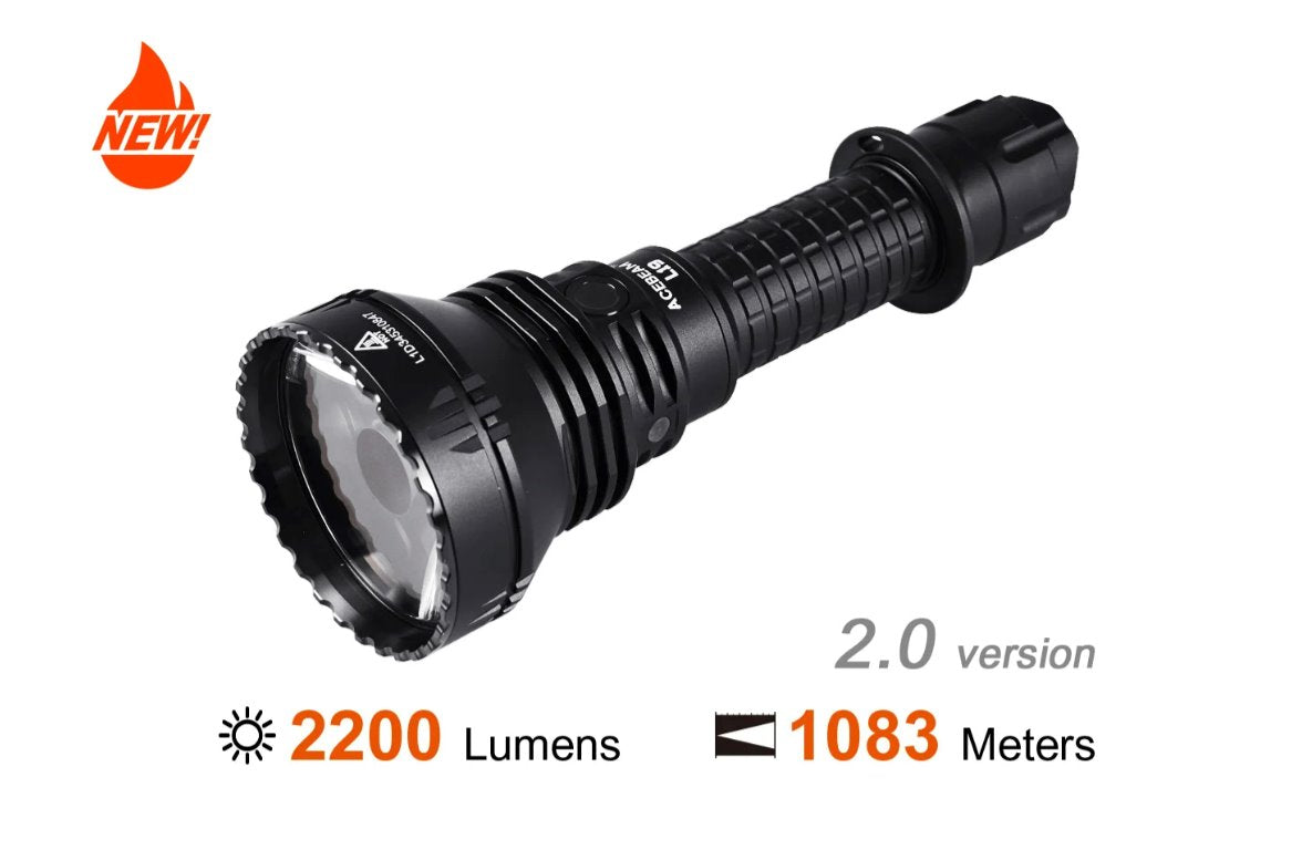 Acebeam L19 2.0 Long range tactical Flashlight