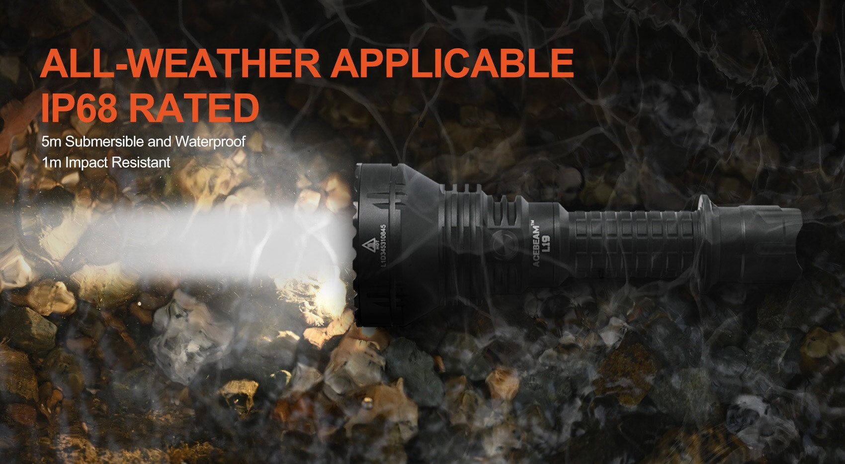 Acebeam L19 2.0 Long range tactical Flashlight