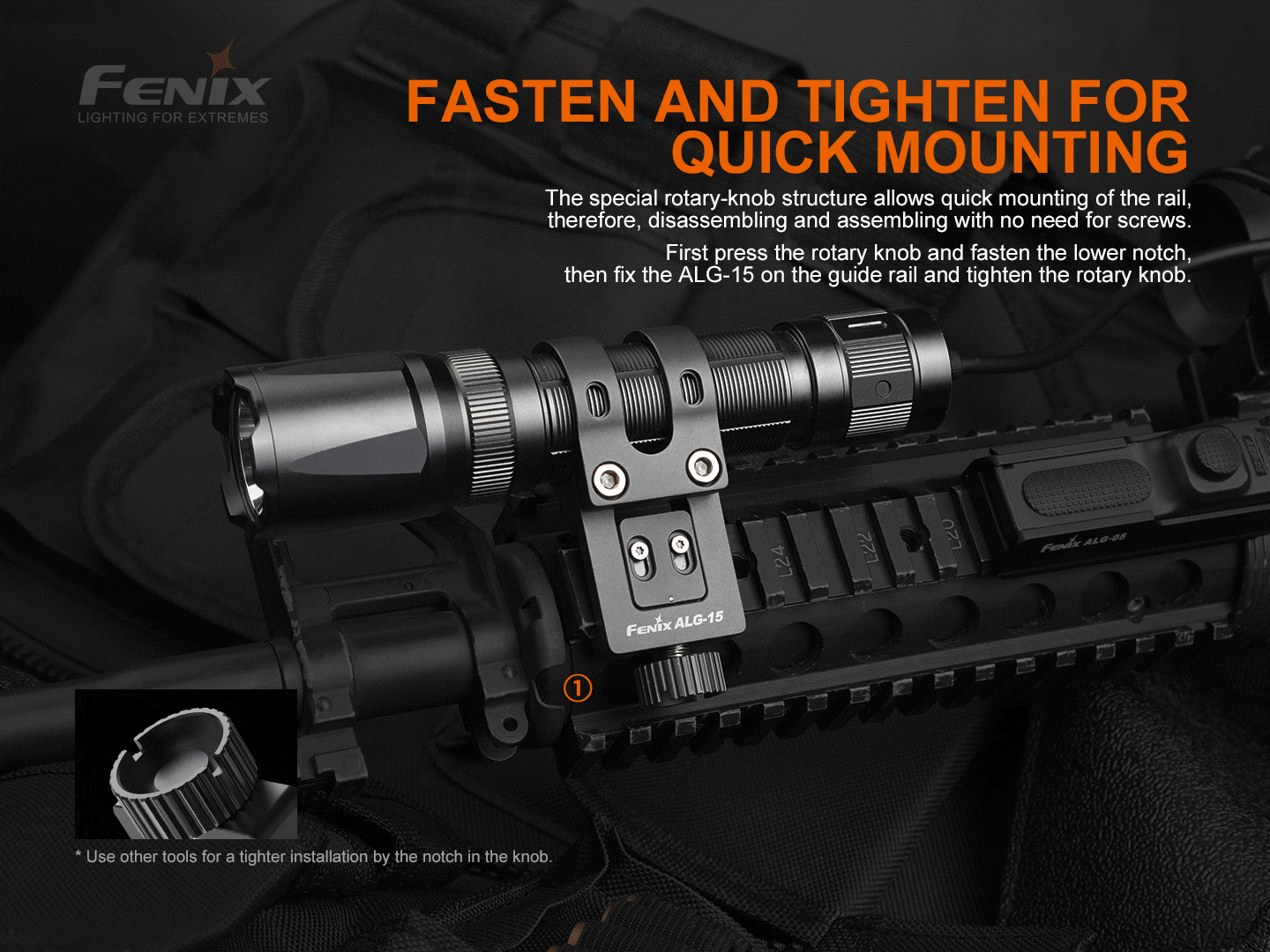 Fenix ALG-15 Tactical rail mount