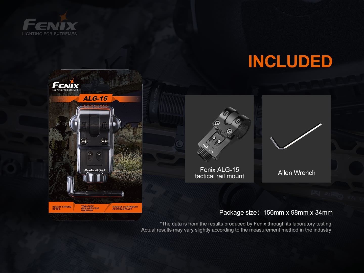 Fenix ALG-15 Tactical rail mount