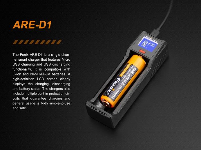 Fenix ARE-D1 Single Bay Smart Battery Charger