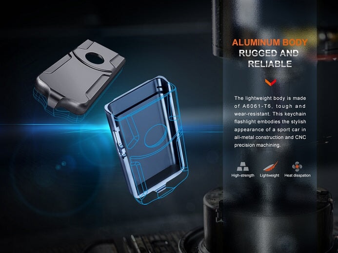 Fenix E03R V2.0 All-Metal Keychain Flashlight