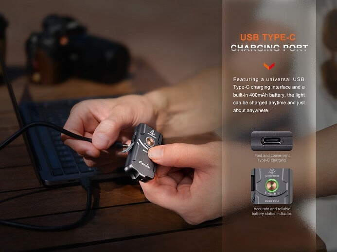 Fenix E03R V2.0 All-Metal Keychain Flashlight