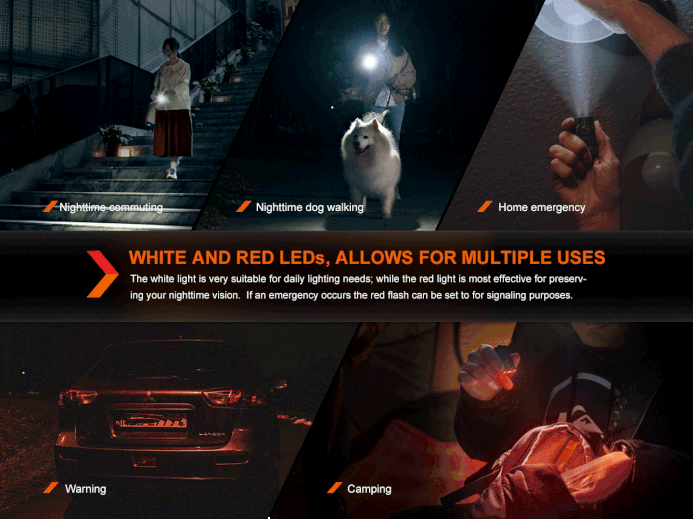 Fenix E03R V2.0 All-Metal Keychain Flashlight