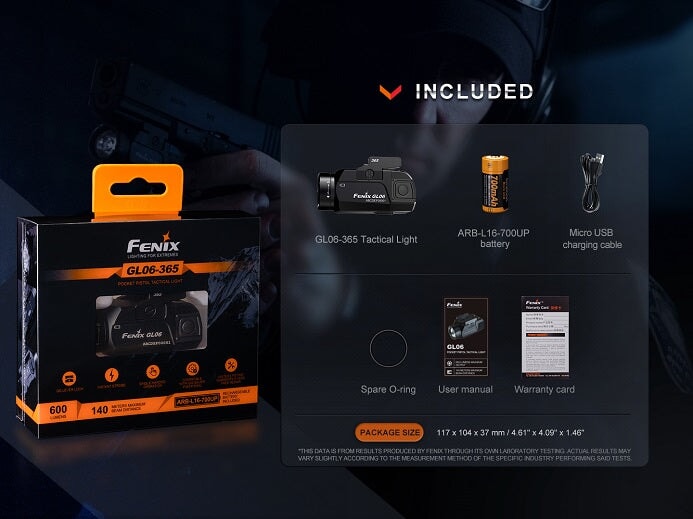 Fenix GL06-365 Compact Pistol Tactical Light