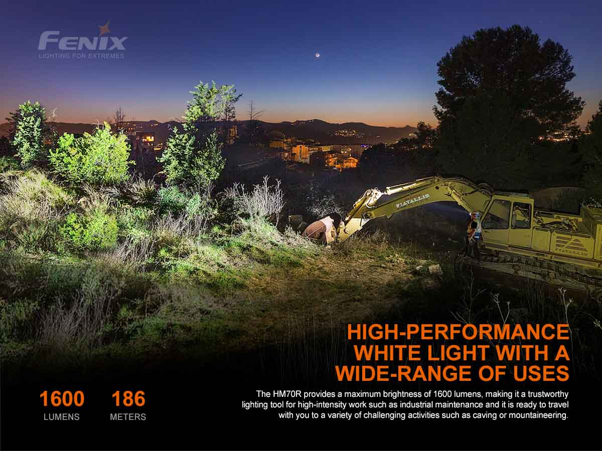 Fenix HM70R 1600 Lumens LED Headlamp