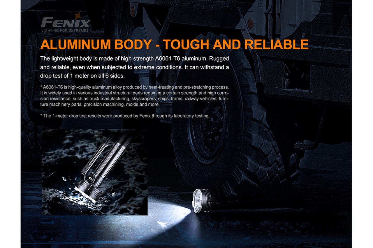 Fenix LR80R 18000 Lumens Rechargeable LED Searchlight