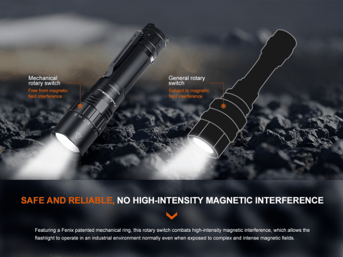 Fenix PD40R V3.0 Rechargeable Mechanical Rotary Switching Flashlight