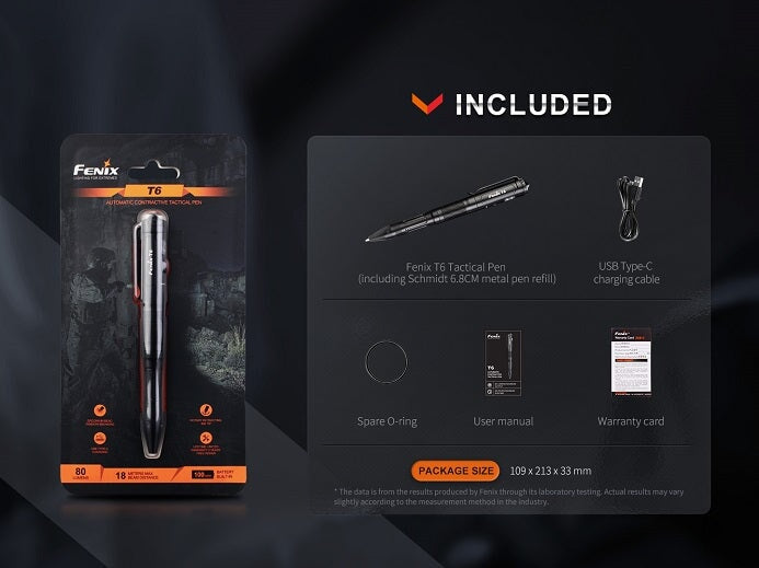Fenix T6 Tactical Penlight - Options