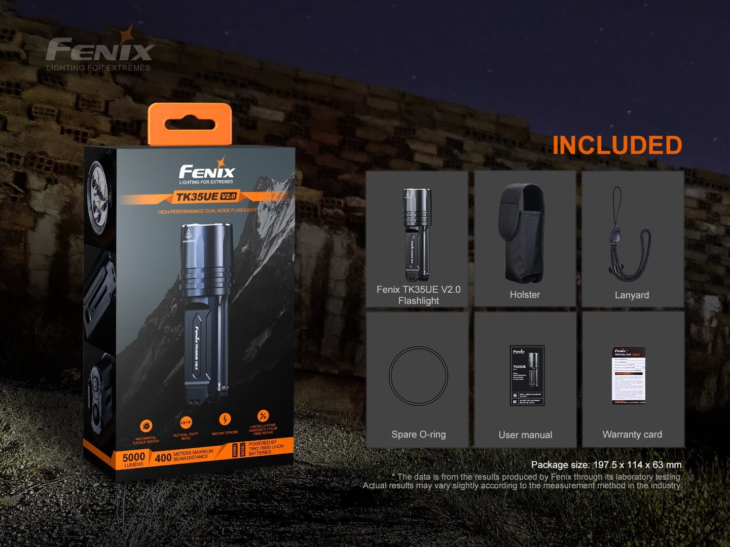 Fenix TK35 Ultimate Edition V2.0 - 5000 Lumens